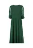 8116-Printed Dress Green Drop