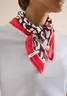 Bandana mit Struktur und Leo-Print