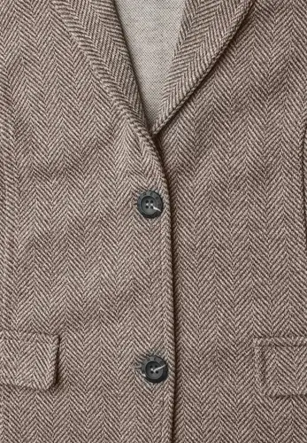Basic Blazer mit Reverskragen und Dessin