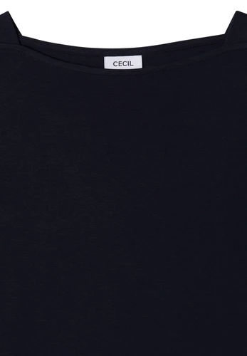 Basic Shirt mit U-Boot-Ausschnitt