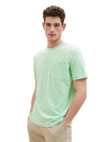 Basic T-Shirt in Melange Optik