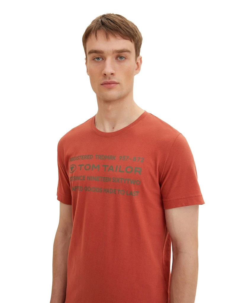 Basic T-Shirt mit Textprint
