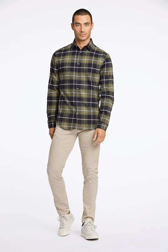 Checked flannel shirt L/S