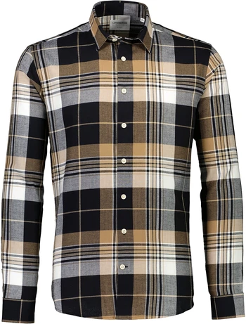 Checked herringbone shirt L/S
