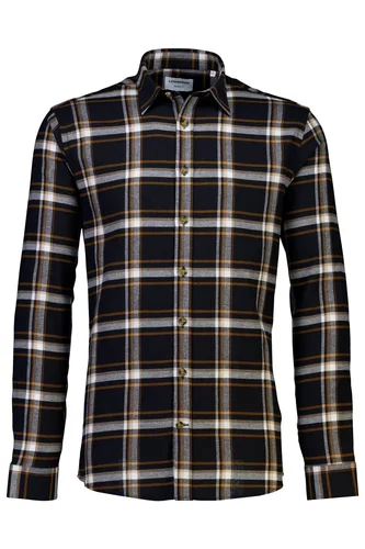 Checked twill shirt L/S