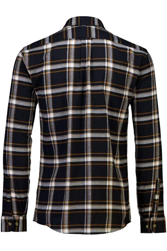 Checked twill shirt L/S