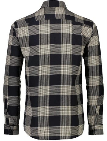 Checked twill shirt L/S