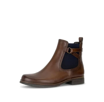 Chelsea Boots Glattleder braun