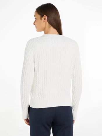 CO CABLE V-NK CARDIGAN