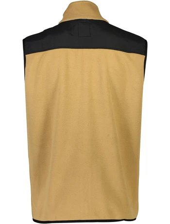 Contrast fleece waistcoat