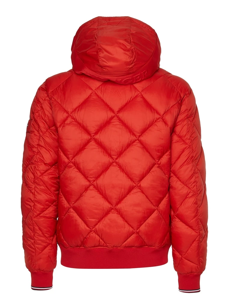 DIAMOND QUILTED HOODED JACKET
