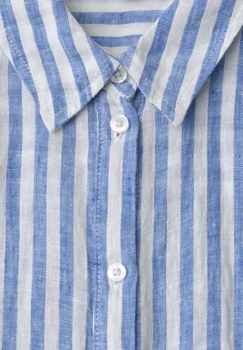 Dropped Shoulder Bluse aus Leinen