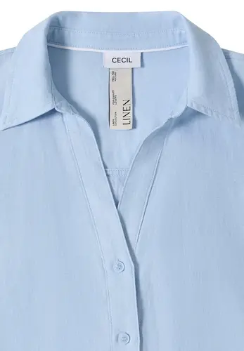 Dropped Shoulder Bluse aus Leinen