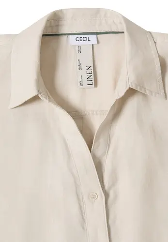 Dropped Shoulder Bluse aus Leinen