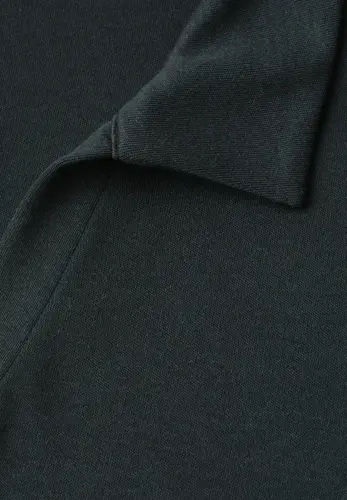 Dropped Shoulder Poloshirt mit Elastikbund