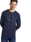 Eingefärbtes Sweatshirt mit Print