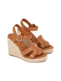 ESPADRILLE HIGH WEDGE LEATHER