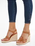 ESPADRILLE HIGH WEDGE LEATHER