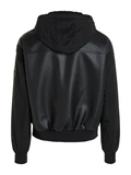 FAUX LEATHER BOMBER