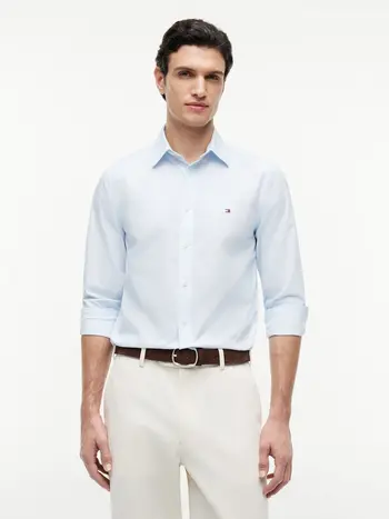FLEX POPLIN SMALL PRINT SHIRT