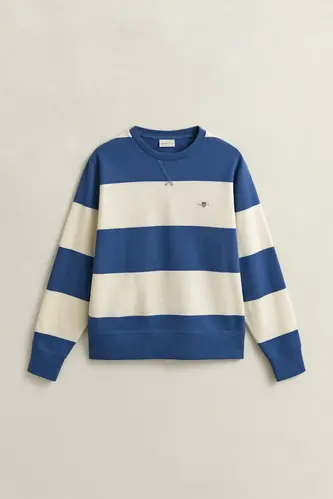 Gestreiftes Rundhalssweatshirt