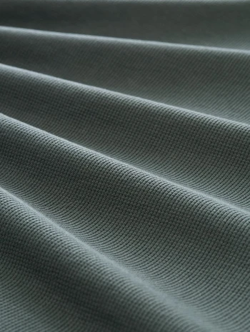 Henley T-Shirt mit Waffelstruktur