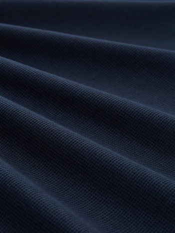 Henley T-Shirt mit Waffelstruktur