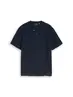 Henley T-Shirt mit Waffelstruktur