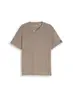 Henley T-Shirt mit Waffelstruktur