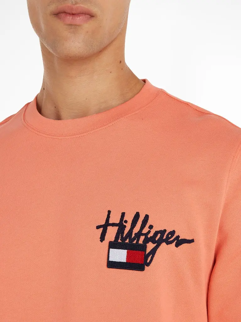 HILFIGER PAINTED GRAPHIC CREW