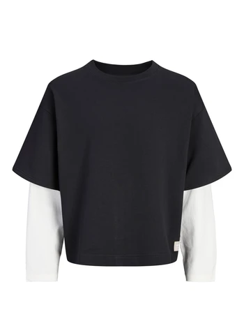 JCOECHO DOUBLE LAYERED SWEAT CN JNR