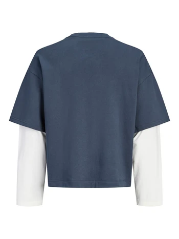 JCOECHO DOUBLE LAYERED SWEAT CN JNR