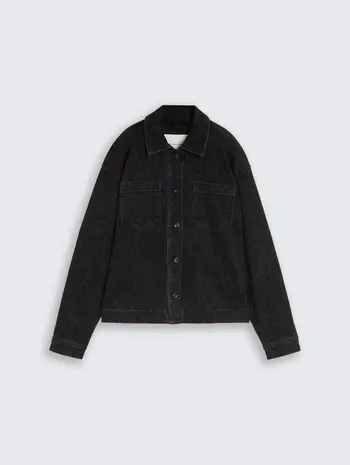 Jeansjacke mit Leo-Print
