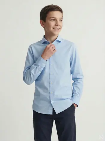 JJEAXEL STRETCH SHIRT LS NOOS JNR
