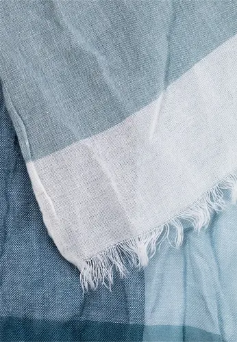 Karierter Schal aus reiner Baumwolle