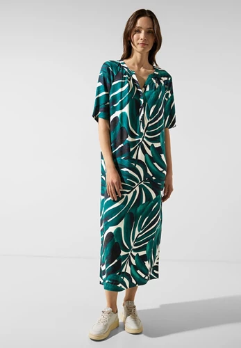 Kleid mit Palmenprint
