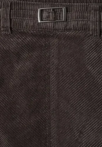 Knielager Cordrock mit Schnallendetail