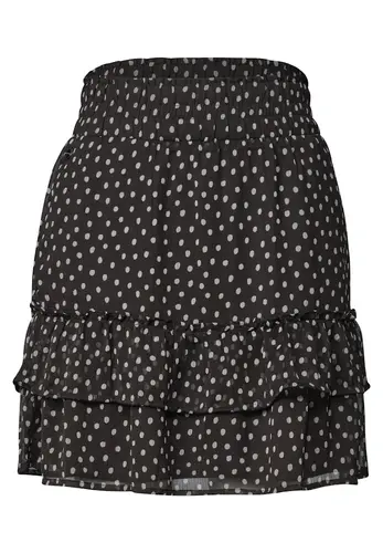 Knielanger Chiffonrock mit Print