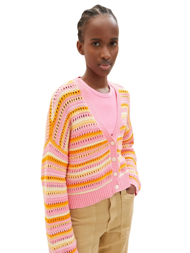 knit v-neck cardigan