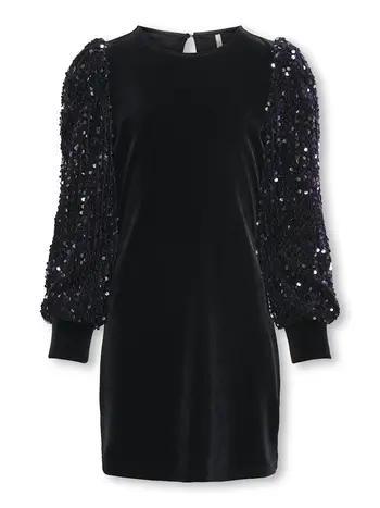 KOGCONFIDENCE L/S SEQUINS DRESS JRS