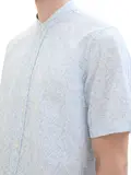 Kurzarmhemd mit Stehkragen und Print