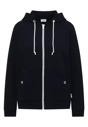 Langarm Jacke mit Kapuze und Struktur