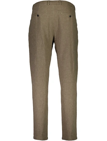 Linen blend herringbone pants