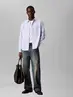 LS YD STRIPE WASHED OXFORD EASY