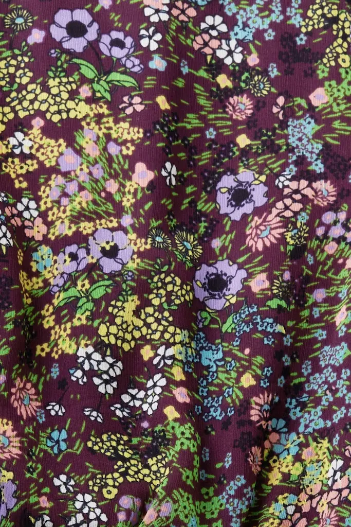 Minikleid mit floralem Muster