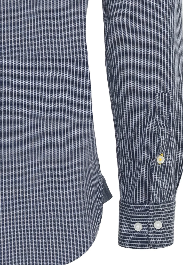 Modernes Langarm Hemd mit Oxford Streifen