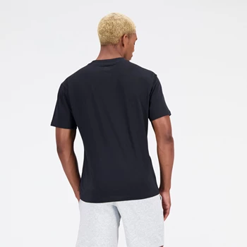 NEW BALANCE Herren T-Shirt Essentials Stacked Logo Cotton Jersey Short Sleeve T-shirt