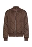 Oversize Bomberjacke mit bedrucktem Futter