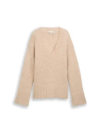 Oversize Strickpullover mit Wollanteil