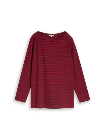 Plus Size - Langarmshirt mit Streifenmuster
